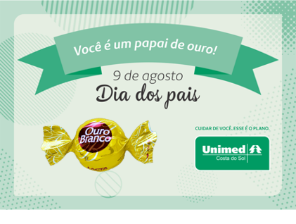 Entrega de chocolates aos papais da cooperativa