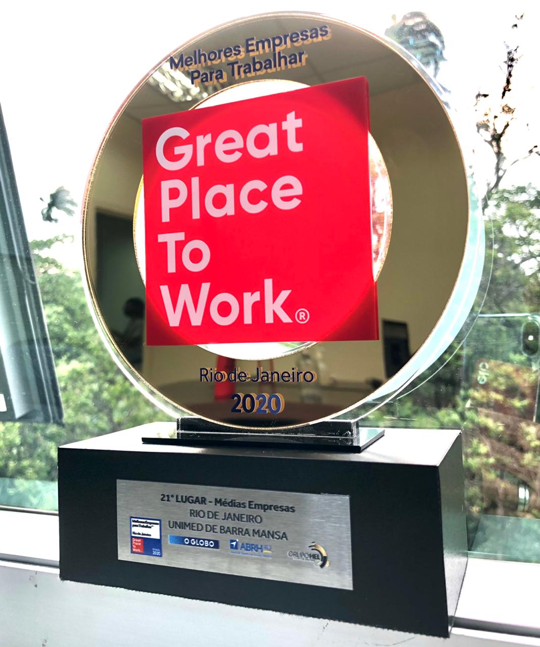 Prêmio do GPTW é comemorado via Zoom