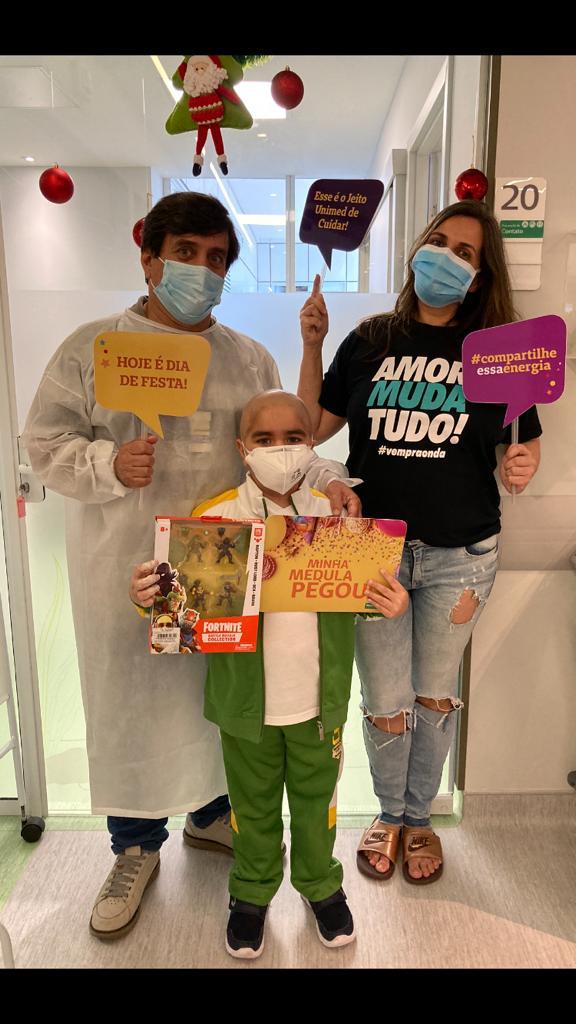 Hospital realiza primeiro transplante de medula óssea infantil com doador sem parentesco