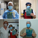 Aniversariantes comemoram junto a suas equipes