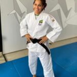 Judoca patrocinada treina com seleção brasileira