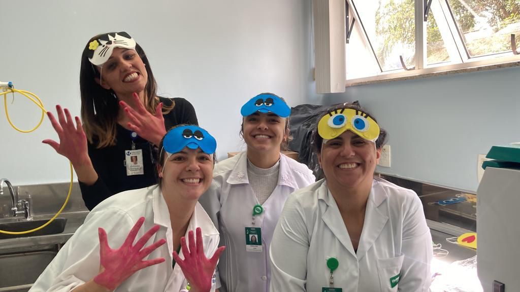 Treinamento de higiene das mãos realiza atividade didática e divertida