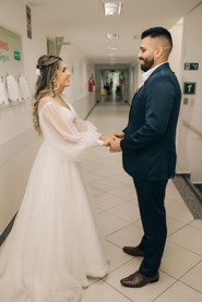 Cerimônia matrimonial no Hospital Unimed Campos