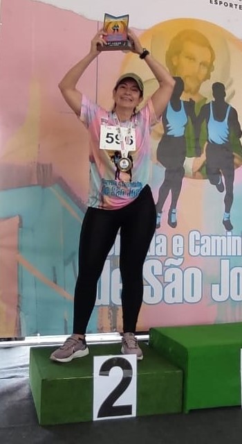 Colaboradora conquista 2º lugar na Corrida de São José