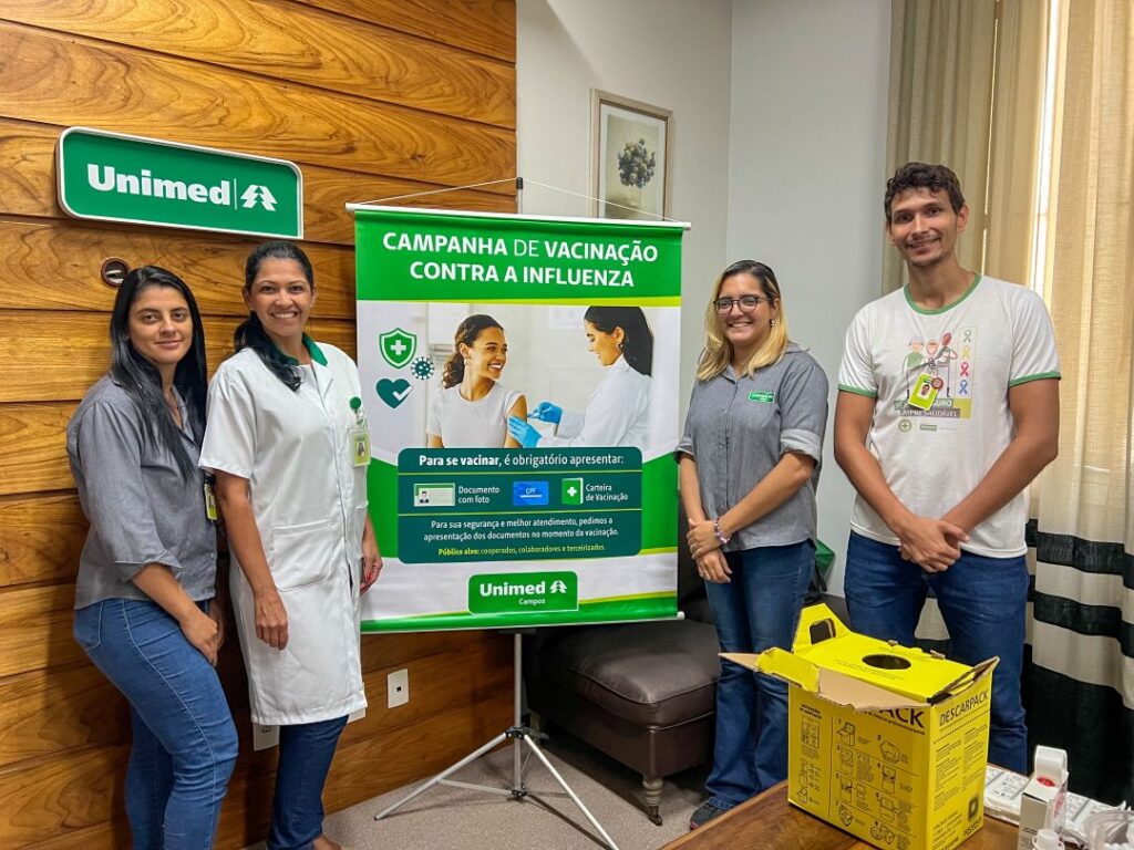 Ação promove campanha de vacinação contra gripe para colaboradores, cooperados e terceirizados